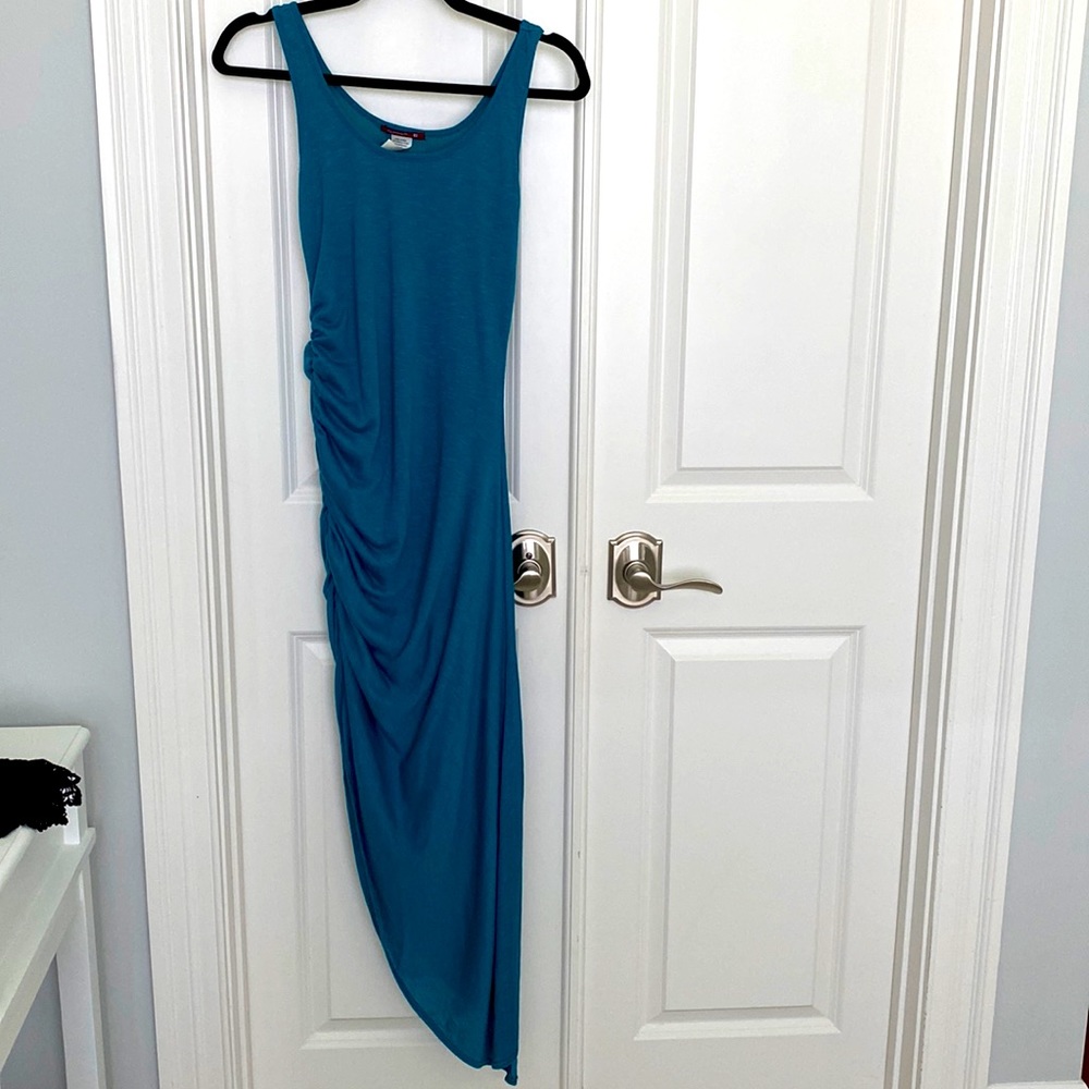 Silvergate NWOT asymmetrical maxi dress, teal. Size S
